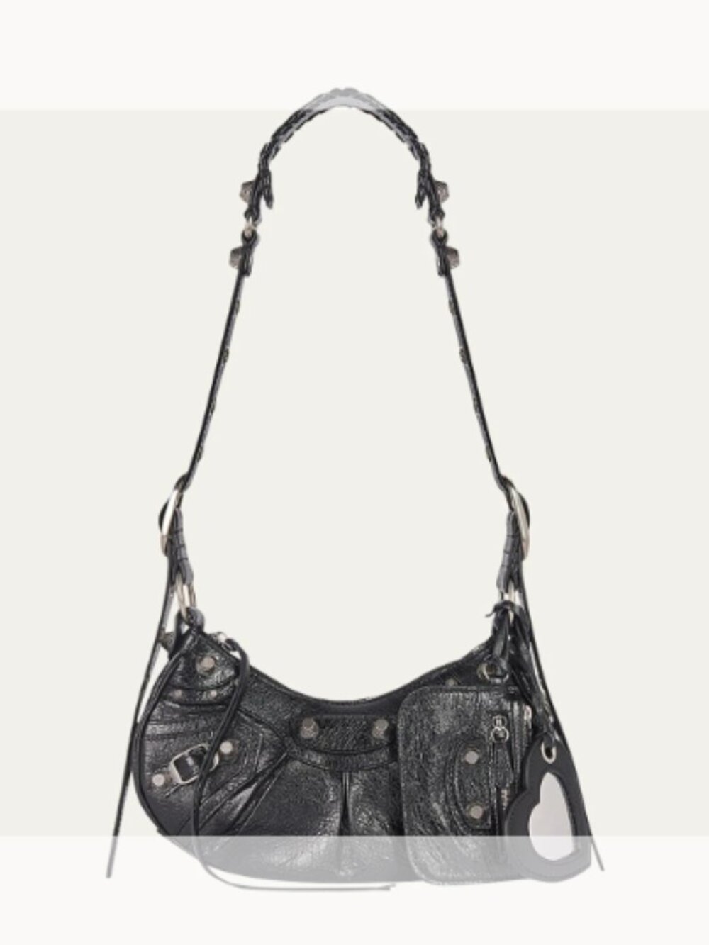 Balenciaga NWT( Cagole XS Studded Leather Shoulder Bag (ORIG. $2550) BLACK